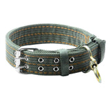 Adjustable Dog Collars for Small Large Dogs Army Green Canvas Nylon Puppy Collar Pet Dog Training Product