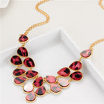MINHIN Brilliant Weave Flower Decoration Choker Necklace For Women Hot Sale Rhinestone Wedding Jewelry Rope Necklace Collares