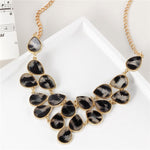 MINHIN Brilliant Weave Flower Decoration Choker Necklace For Women Hot Sale Rhinestone Wedding Jewelry Rope Necklace Collares