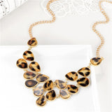 MINHIN Brilliant Weave Flower Decoration Choker Necklace For Women Hot Sale Rhinestone Wedding Jewelry Rope Necklace Collares