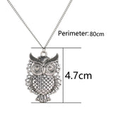 LNRRABC Hot sale 1 Pc Women Fashion Charming Owl Pendant kolye Long Sweater Chain Necklace Jewelry Gift