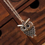 LNRRABC Hot sale 1 Pc Women Fashion Charming Owl Pendant kolye Long Sweater Chain Necklace Jewelry Gift