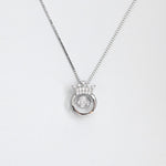 Fashion Personality Simple Necklace Designer Crown Pendant Hot Selling 925 Sterling Silver Necklace For Women Girl Gift