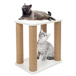 Nordic Style Wood Hemp Rope Cat Tree Cat Climbing Frame Cats Jumping Toy E5M1