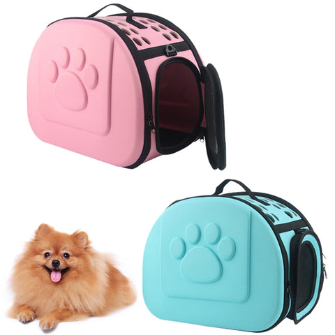 EVA Pet Carrier Bag Foldable Outdoor Solid Color Cat Dog Travel Bag Pets Puppy Carrying Shoulder Bags