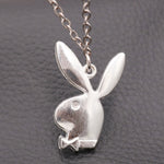 Cute Three-color Rabbit Necklace,  Rabbit Pendant, Rabbit Gentleman Charm, DIY Jewelry, Friend's Gift, Tibetan Silver A1715 1pcs