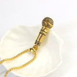 Fashion Jewelry Men Necklace Hip Hop Music Headphone Pendant Necklaces Cool Gifts Mens Long Chain gold silver color kolye