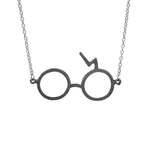 Retro Triangle Round Sweater Chain Necklace Jewelry Movie Harri Pot Time Hourglass Turner Magic School Badge Pendant for Fans