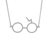 Retro Triangle Round Sweater Chain Necklace Jewelry Movie Harri Pot Time Hourglass Turner Magic School Badge Pendant for Fans