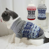 Christmas Pet Cat Clothes Winter Cat Dog Seweater Pet Puppy Coat Jacket Knitted Clothing For Small Medium Dogs Cats Chihuahua
