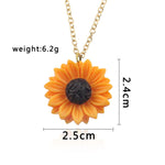 2019 New Arrival You Are My Sunshine Necklace Alloy Customized Open Locket Sunflower Pendant Necklace Women Gift Dropshipping