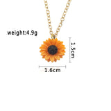 2019 New Arrival You Are My Sunshine Necklace Alloy Customized Open Locket Sunflower Pendant Necklace Women Gift Dropshipping