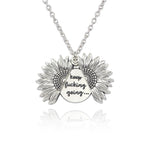 2019 New Arrival You Are My Sunshine Necklace Alloy Customized Open Locket Sunflower Pendant Necklace Women Gift Dropshipping