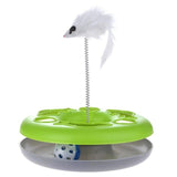 Pet Cat Mouse Toy Crazy Amusement Disk Play Activity Toy for Cat Kitten Pet Funny Mouse Toys Cat Product