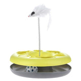 Pet Cat Mouse Toy Crazy Amusement Disk Play Activity Toy for Cat Kitten Pet Funny Mouse Toys Cat Product