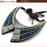 Fashion Statement Choker Necklace Chain Neoglory Crystals Maxi Boho Chokers clavicle Meaeguet Large Pendant Necklace Jewelry