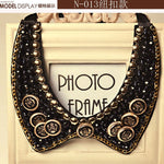 Fashion Statement Choker Necklace Chain Neoglory Crystals Maxi Boho Chokers clavicle Meaeguet Large Pendant Necklace Jewelry