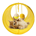 Pet Tunnel Fabric Pet Tent Tool Cat Tunnel Passageway machine washable wipe clean Cat Favor Tunnel with Balls 45 x 22cm