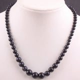 Free Shipping Natural Stones Round Beads Blue Sandstone Crystal Malachite Quartz Azurite Howlite Onyx Necklace 18" 1Pcs