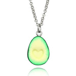 OATHYAN Newest Fashion Fruit Avocado Pendants Heart Long Chain Necklaces For Women Lovers' Best Friend Necklace Gifts Jewelry