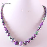 Free Shipping Natural Stones Round Beads Blue Sandstone Crystal Malachite Quartz Azurite Howlite Onyx Necklace 18" 1Pcs