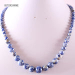 Free Shipping Natural Stones Round Beads Blue Sandstone Crystal Malachite Quartz Azurite Howlite Onyx Necklace 18" 1Pcs
