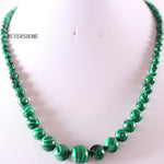 Free Shipping Natural Stones Round Beads Blue Sandstone Crystal Malachite Quartz Azurite Howlite Onyx Necklace 18" 1Pcs