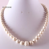 Free Shipping Natural Stones Round Beads Blue Sandstone Crystal Malachite Quartz Azurite Howlite Onyx Necklace 18" 1Pcs