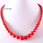 Free Shipping Natural Stones Round Beads Blue Sandstone Crystal Malachite Quartz Azurite Howlite Onyx Necklace 18" 1Pcs
