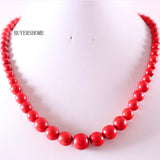 Free Shipping Natural Stones Round Beads Blue Sandstone Crystal Malachite Quartz Azurite Howlite Onyx Necklace 18" 1Pcs