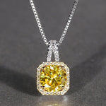 Beiver Fashion AAAA+ Zircon Necklaces for Women 2019 Statement Box Chain Wedding/Party Necklace Valentine's Day Gifts