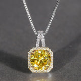 Beiver Fashion AAAA+ Zircon Necklaces for Women 2019 Statement Box Chain Wedding/Party Necklace Valentine's Day Gifts
