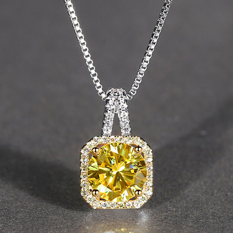 Beiver Fashion AAAA+ Zircon Necklaces for Women 2019 Statement Box Chain Wedding/Party Necklace Valentine's Day Gifts