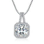 Beiver Fashion AAAA+ Zircon Necklaces for Women 2019 Statement Box Chain Wedding/Party Necklace Valentine's Day Gifts