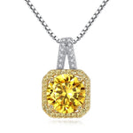 Beiver Fashion AAAA+ Zircon Necklaces for Women 2019 Statement Box Chain Wedding/Party Necklace Valentine's Day Gifts