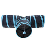 Foldable Pet Cat Tunnel Toys for Cat Kitten Rabbit Indoor Outdoor Training Toy Dog Game Pipe Cat Products Blue Colorful
