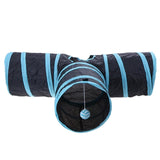 Foldable Pet Cat Tunnel Toys for Cat Kitten Rabbit Indoor Outdoor Training Toy Dog Game Pipe Cat Products Blue Colorful