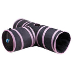Foldable Pet Cat Tunnel Toys for Cat Kitten Rabbit Indoor Outdoor Training Toy Dog Game Pipe Cat Products Blue Colorful
