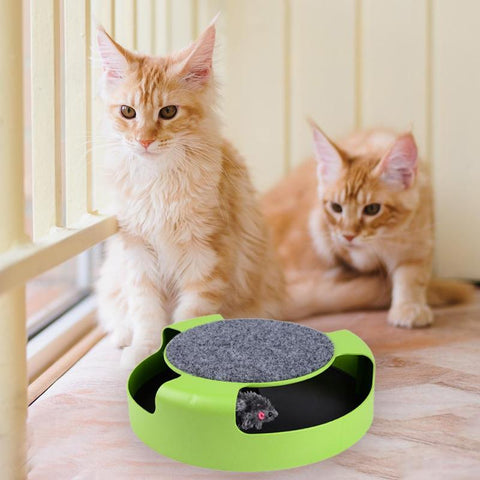 Funny Cats Playing Turntable Toys with Shadowless Mouse Toy for Cat Kitten Pet Interactive Toys Cat Products Plastic