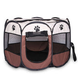 Portable Folding Pet tent Dog House Cage Dog Cat Tent Playpen Puppy Kennel Easy Operation Octagon Fence #A
